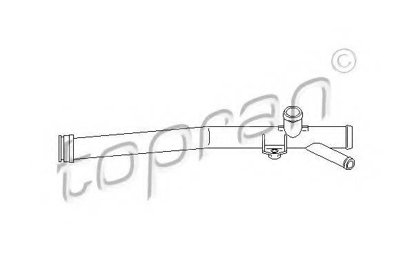 TOPRAN 109624 Трубка охолоджувальної рідини