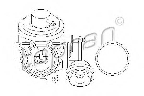 TOPRAN 110874 Клапан повернення ОГ