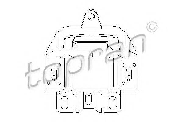 TOPRAN 110388 Підвіска, двигун