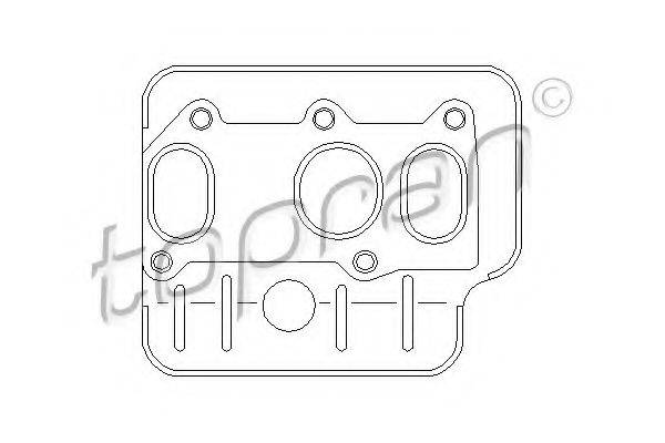 TOPRAN 112391 Прокладка, випускний колектор