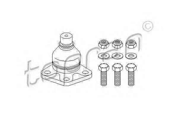 TOPRAN 110630 несучий / напрямний шарнір