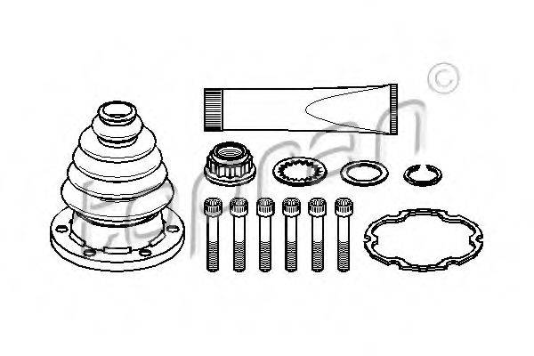 TOPRAN 108212 Комплект пильника, приводний вал
