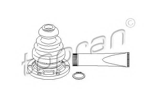 TOPRAN 104078 Комплект пильника, приводний вал