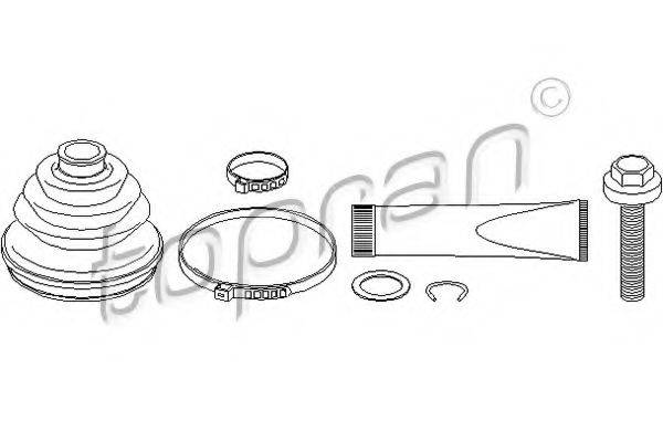 TOPRAN 103747 Комплект пильника, приводний вал