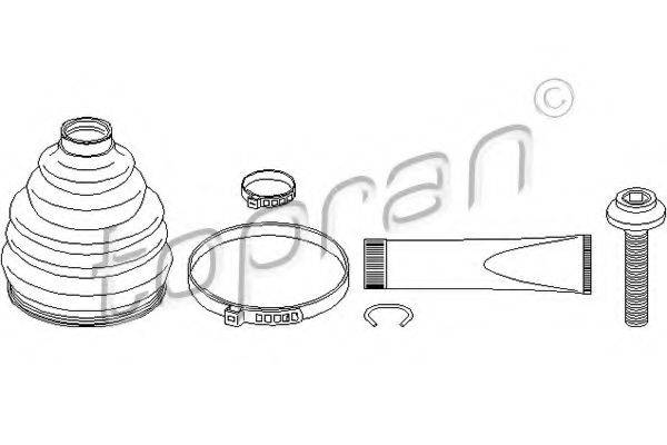 TOPRAN 111683 Комплект пильника, приводний вал