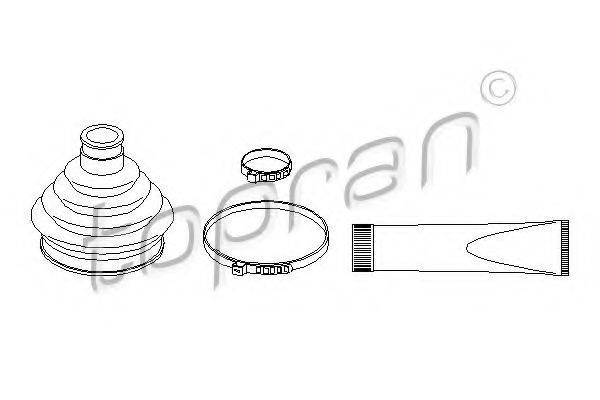 TOPRAN 110971 Комплект пильника, приводний вал