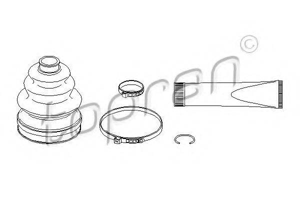 TOPRAN 110972 Комплект пильника, приводний вал