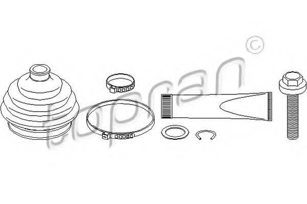 TOPRAN 104337 Комплект пильника, приводний вал