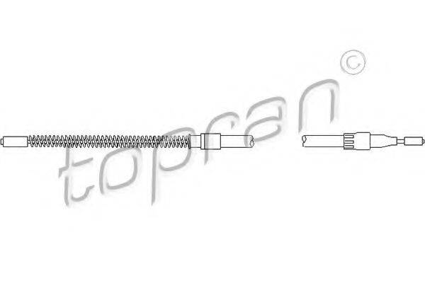 TOPRAN 104251 Трос, стоянкова гальмівна система