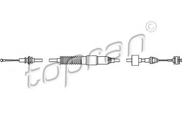 TOPRAN 108695 Трос, управління зчепленням