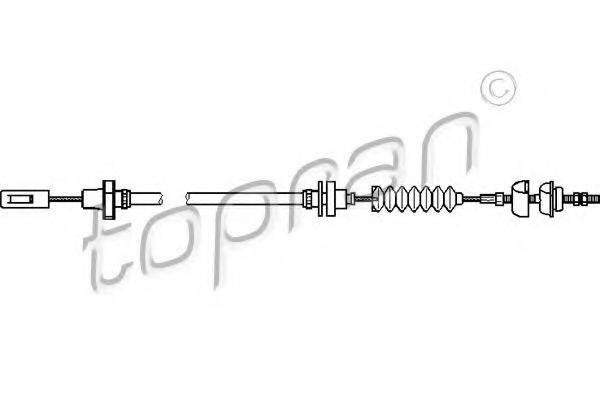 TOPRAN 104254 Трос, управління зчепленням