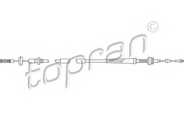 TOPRAN 103085 Тросик газу