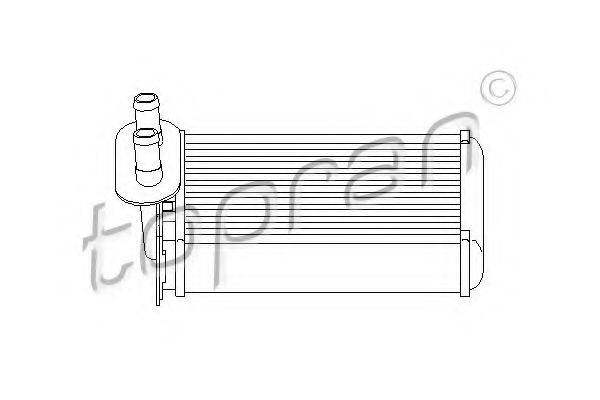 TOPRAN 108826 Теплообмінник, опалення салону