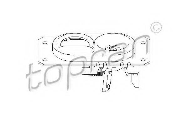 TOPRAN 107406 Замок капота