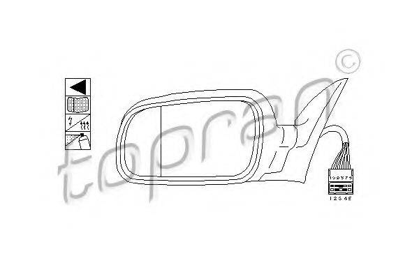 TOPRAN 107914 Зовнішнє дзеркало