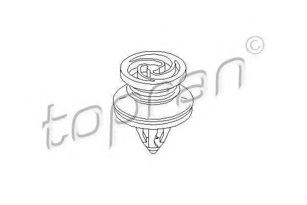TOPRAN 111108 Затискач, молдинг / захисна накладка