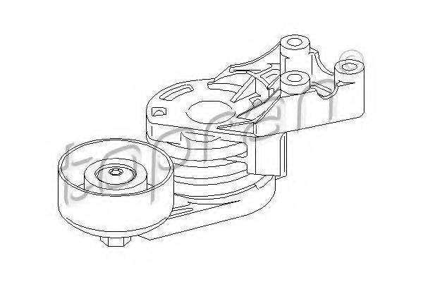 TOPRAN 109805 Натягувач ременя, клинового зубча