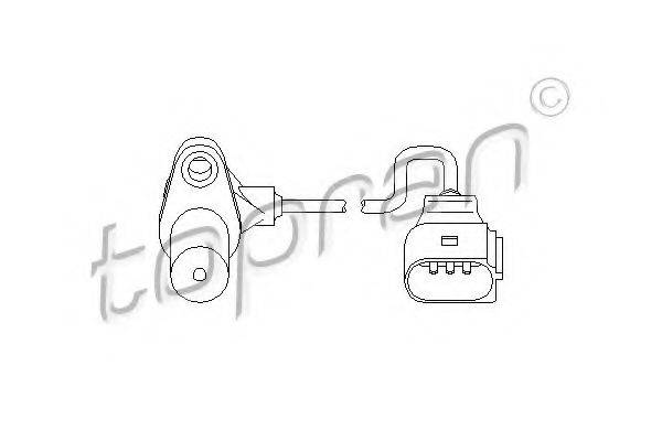TOPRAN 111376 Датчик частоти обертання, керування двигуном