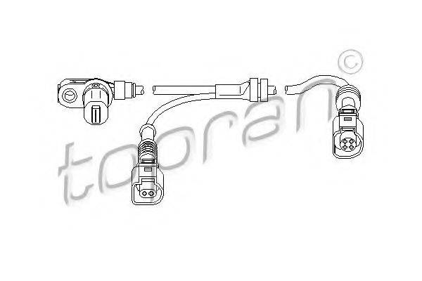 TOPRAN 112228 Датчик, частота обертання колеса