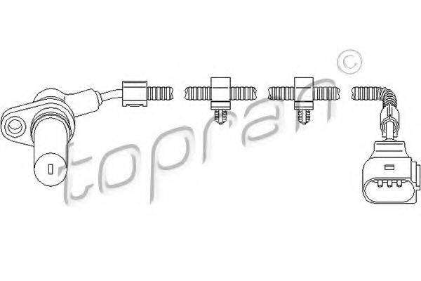 TOPRAN 110894 Датчик частоти обертання, керування двигуном