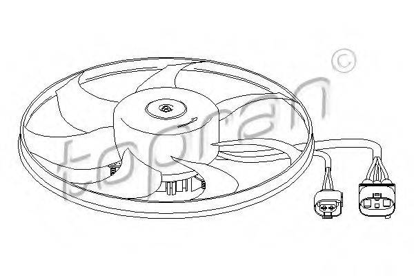 TOPRAN 111283 Вентилятор, охолодження двигуна