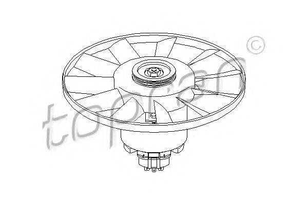 TOPRAN 107715 Вентилятор, охолодження двигуна