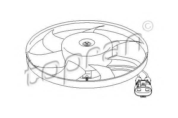 TOPRAN 111445 Вентилятор, охолодження двигуна