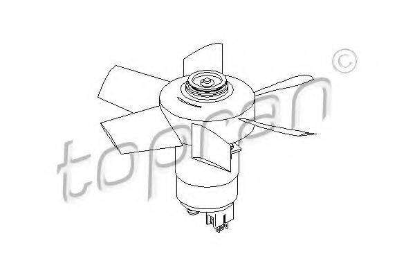 TOPRAN 107721 Вентилятор, охолодження двигуна