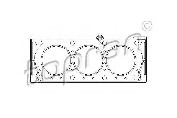 TOPRAN 205532 Прокладка, головка циліндра