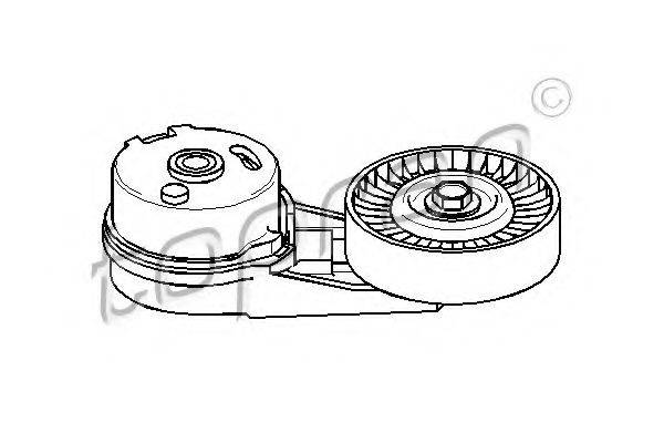 TOPRAN 206712 Натяжний ролик, полікліновий ремінь