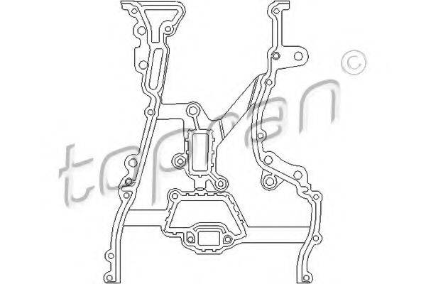 TOPRAN 206585 Прокладка, масляний насос