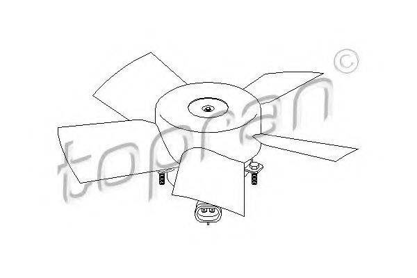 TOPRAN 207321 Вентилятор, охолодження двигуна
