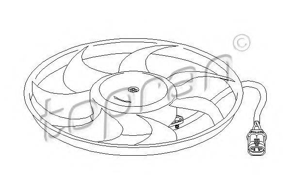 TOPRAN 207219 Вентилятор, охолодження двигуна