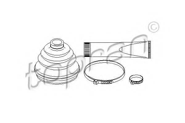 TOPRAN 202424 Комплект пильника, приводний вал