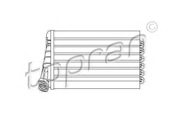 TOPRAN 207470 Теплообмінник, опалення салону