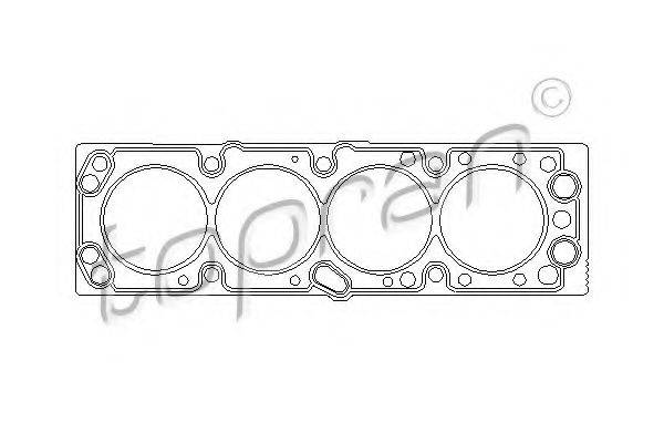 TOPRAN 203845 Прокладка, головка циліндра