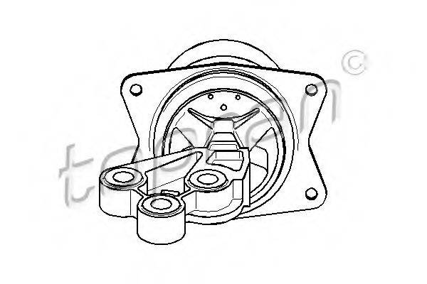 TOPRAN 206576 Підвіска, двигун