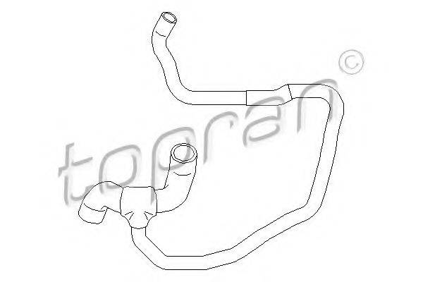 TOPRAN 207502 Шланг радіатора