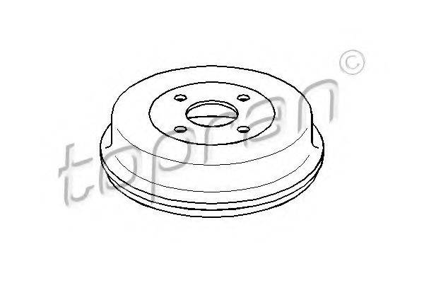 TOPRAN 300066 Гальмівний барабан