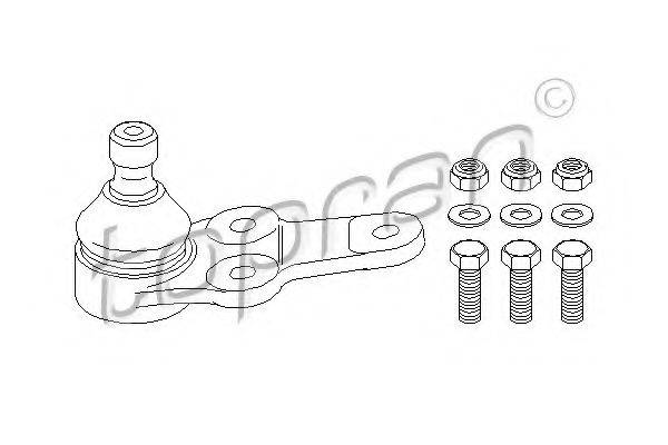 TOPRAN 301852 несучий / напрямний шарнір