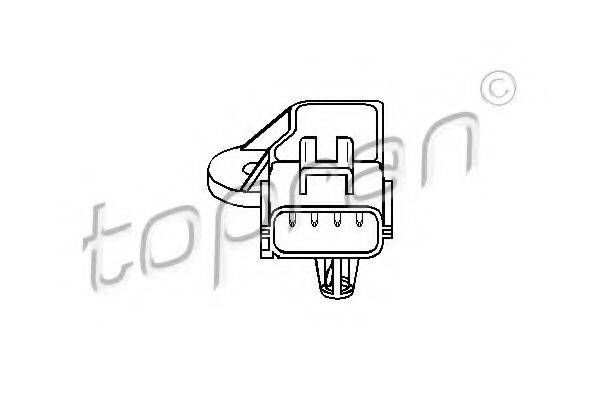 TOPRAN 302655 Датчик, тиск у впускному газопроводі