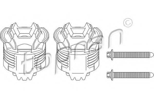 TOPRAN 401770 Втулка, балка мосту