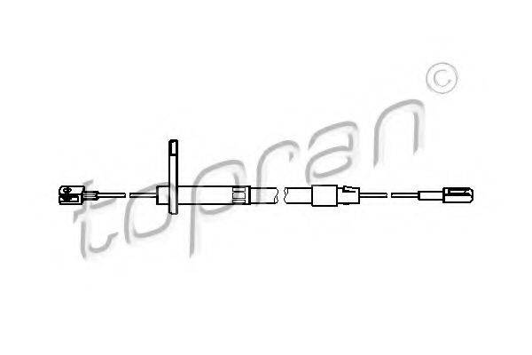 TOPRAN 401275 Трос, стоянкова гальмівна система