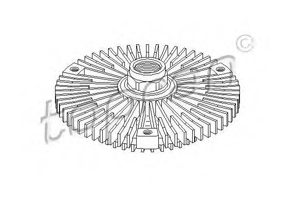 TOPRAN 500865 Зчеплення, вентилятор радіатора