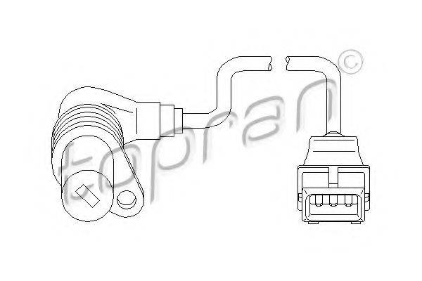 TOPRAN 500986 Датчик частоти обертання, керування двигуном
