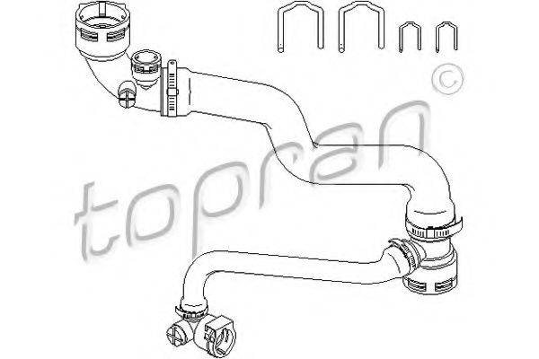 TOPRAN 501578 Шланг радіатора