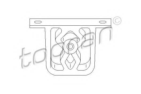 TOPRAN 500185 Кронштейн, глушник