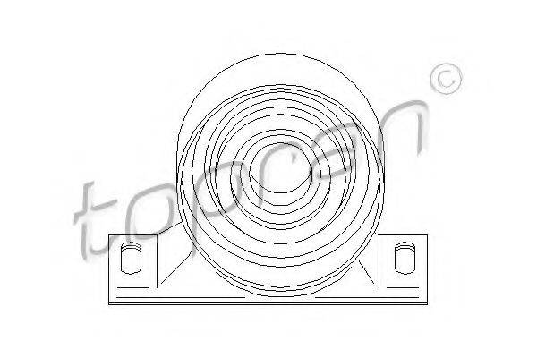 TOPRAN 500013 Підвіска, карданний вал