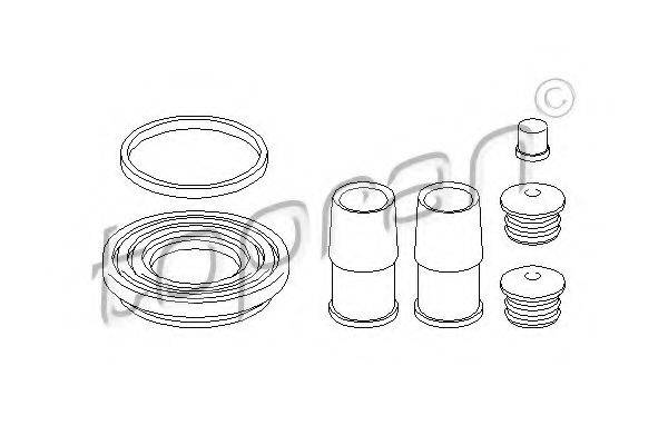 TOPRAN 500955 Ремкомплект, гальмівний супорт