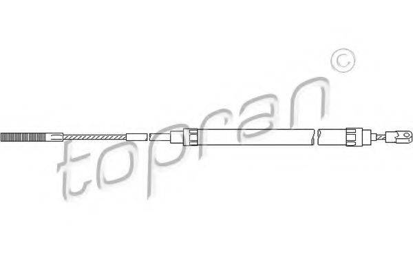 TOPRAN 501097 Трос, стоянкова гальмівна система